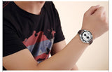 Men Fashion Genuine Leather Chronograph Watch