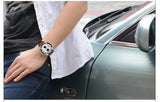 Men Fashion Genuine Leather Chronograph Watch
