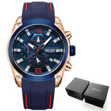 Men Chronograph Analog Quartz Watch with Date