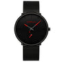 Men Slim Mesh Steel Waterproof Sport Watch