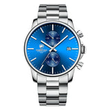 Men Casual Stainless Steel Sports Waterproof Watch