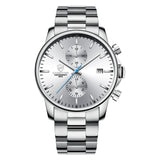 Men Casual Stainless Steel Sports Waterproof Watch